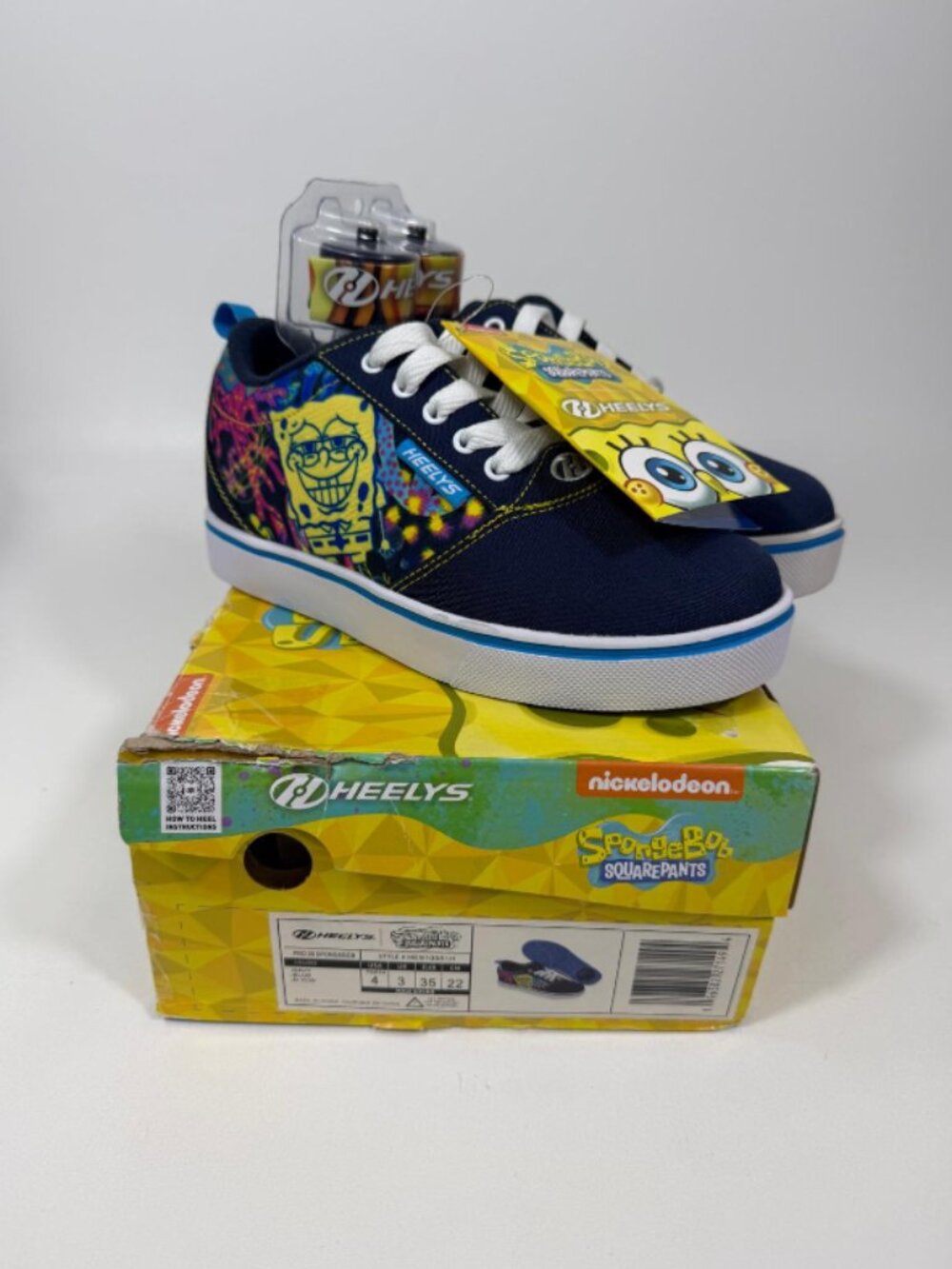 Heelys Boys Little-Big Kid Pro 20 Sponge Bob Prints Sneaker Size 4Y